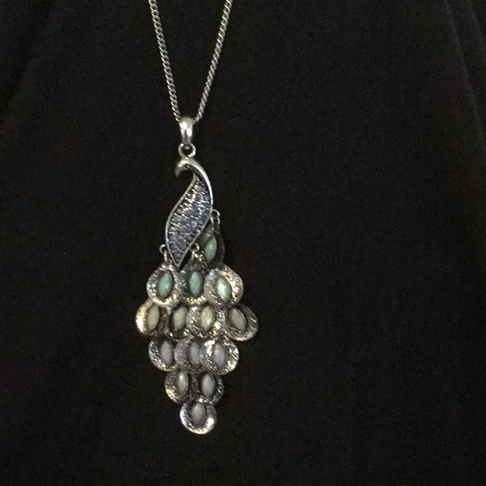 Peacock necklace